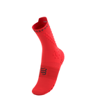 Compressport Pro Racing Socks v4.0 Trail -Fluo Red / Black