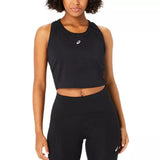 ASICS Tank Top Running Road Crop Negro Mujer