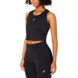 ASICS Tank Top Running Road Crop Negro Mujer