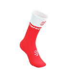 Compressport Mid Compression Socks V2.0 - Fluo Red/White