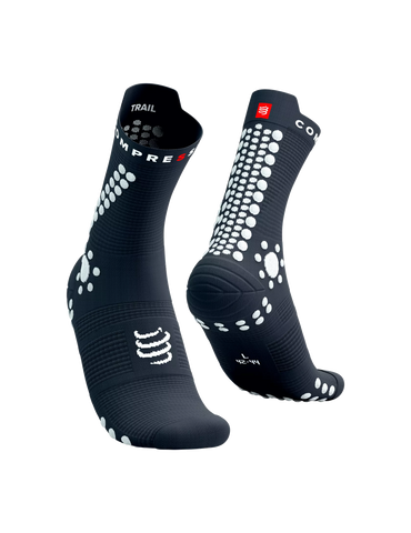 Compressport Pro Racing Socks V4.0 Trail Magnet/White