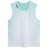 SOAR Tank Top Running Singlet Mujer - White/Green