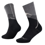 Calcetines Buff UNISEX Running Merino Lightweight Crew - Negro/Gris