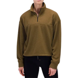 BANDIT Sudadera Mujer Running MacroSoft GridTM Quarter Zip - Antique Brass