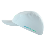 Gorra Compressport 5 Panel Light Cap - White / Blue-Green