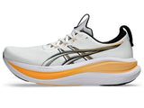 ASICS Tenis Hombre Running NIMBUS 28 - White/Stadium Orange