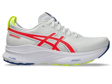 ASICS Tenis Hombre Running GEL-KAYANO 32 TC - White/Flash Coral