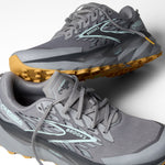 Tenis Hombre Brooks TRAIL Running CASCADIA 19 - Alloy/Ebony/Orange