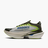 Tenis Hombre Brooks Hyperion Max PYNRS X - Blanc/Acid Lime/Blue