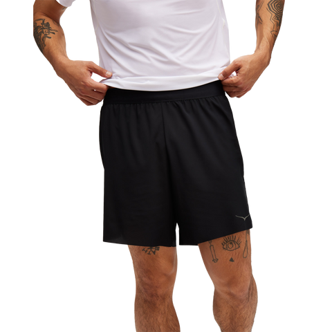HOKA Short Running Glide 7 Hombre w/Brief - Black