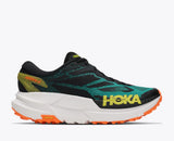 HOKA Trail Mafate X Hombre - Black / Electric Aqua