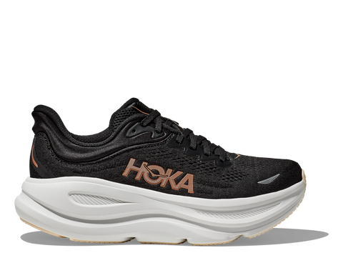Hoka BONDI 9 Mujer - Black / Rose Gold