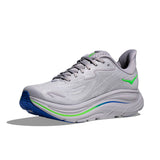 HOKA Clifton 10 Hombre -  Ash Grey / Neon Green