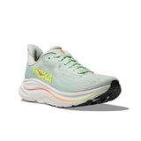 HOKA Clifton 10 Mujer - Sea Glass / Neon Flame