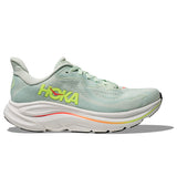 HOKA Clifton 10 Mujer - Sea Glass / Neon Flame