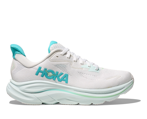 HOKA CLIFTON 10  MUJER - WHITE / CIELO BLUE