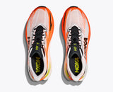 Hoka Mach X 3 Hombre - White / Neon Tangerine