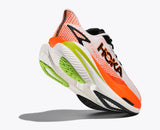 Hoka Mach X 3 Hombre - White / Neon Tangerine