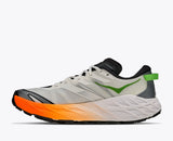 Hoka Trail Speedgoat 7 Hombre - Frost / Neon Tangerine