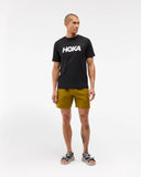 Playera Hoka Fitness Hombre Core Logo - Black