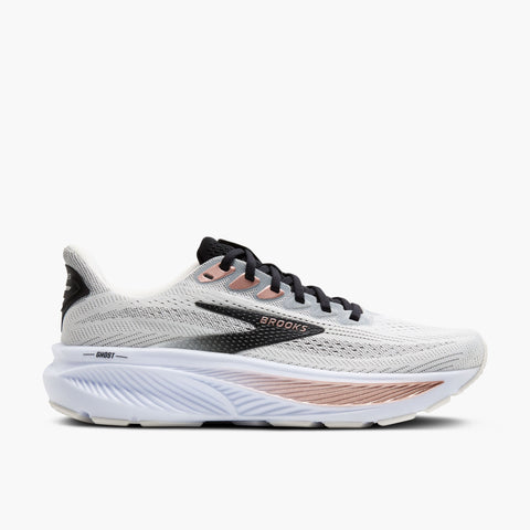 Tenis Mujer Brooks Running Ghost 17 - White/Black/Rose Gold