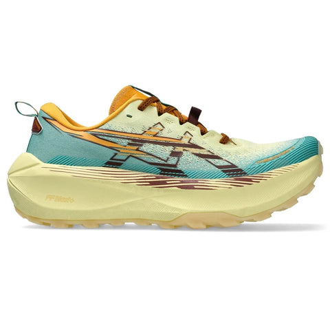 ASICS Tenis Hombre Trail Running Trabuco Max 4 - Wheat Yellow/Dark Red Plane