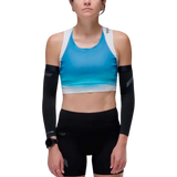 SOAR Tank Top Running Crop Race Mujer - White