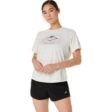 ASICS Playera Trail Running Mujer Fujitrail Logo - Cream