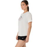 ASICS Playera Trail Running Mujer Fujitrail Logo - Cream