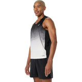 ASICS Tank Top Road Fade Running Hombre - Black/Cream