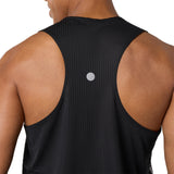 ASICS Tank Top Road Fade Running Hombre - Black/Cream