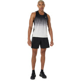 ASICS Tank Top Road Fade Running Hombre - Black/Cream