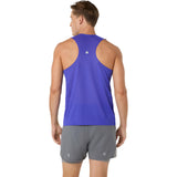 ASICS Tank Top Road Fade Running Hombre - Cobalt Burst/Illuminate Green