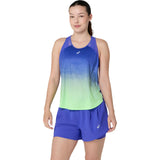 ASICS Tank Top Road Fade Running Mujer -  Cobalt Burst/Illuminate Green