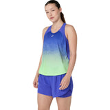 ASICS Tank Top Road Fade Running Mujer -  Cobalt Burst/Illuminate Green