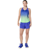 ASICS Tank Top Road Fade Running Mujer -  Cobalt Burst/Illuminate Green