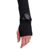 BANDIT Chamara Mujer Running CaldoGridTM Quarter Zipp - Black