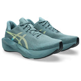 ASICS Tenis Hombre Running NOVABLAST 6  - Foggy Teal/Illuminate Yellow