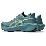 ASICS Tenis Hombre Running NOVABLAST 6  - Foggy Teal/Illuminate Yellow