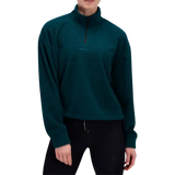 BANDIT Sudadera Mujer Running MacroSoft GridTM Quarter Zip - Storm