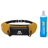 Aonijie Trail Running Cinturón UNISEX porta bastones +1 ánfora 500ml - Amarillo