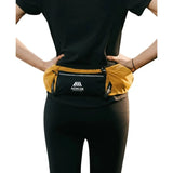 Aonijie Trail Running Cinturón UNISEX porta bastones +1 ánfora 500ml - Amarillo