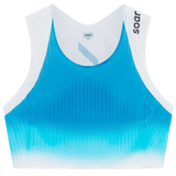 SOAR Tank Top Running Crop Race Mujer - White