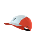 Gorra Compressport 5 Panel Light Cap - White/Tigerlily