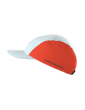 Gorra Compressport 5 Panel Light Cap - White/Tigerlily