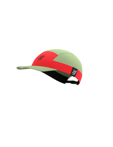 Compressport - 5 Panel Light Cap - Nile/Fluo Red