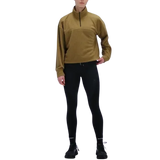 BANDIT Sudadera Mujer Running MacroSoft GridTM Quarter Zip - Antique Brass