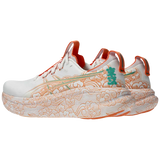 ASICS Tenis Hombre Running GEL NIMBUS 28 TOKYO - White/Apricot Crush