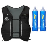Aonijie Chaleco de Hidratacion UNISEX Trail Running Mont Blanc 8L +2 ánforas 500ml Negro Unisex