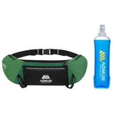 Aonijie Trail Running Cinturón UNISEX porta bastones +1 ánfora 500ml - Verde
